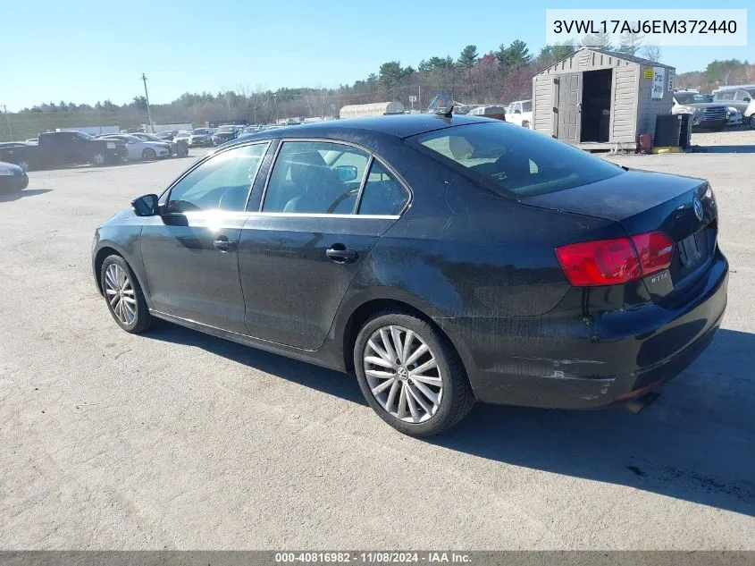 2014 Volkswagen Jetta 1.8T Sel VIN: 3VWL17AJ6EM372440 Lot: 40816982