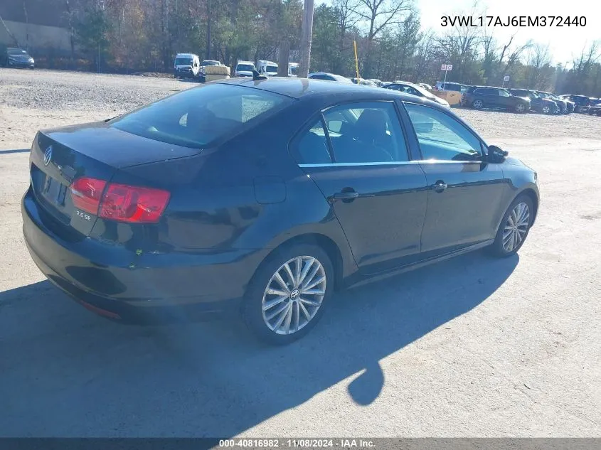 2014 Volkswagen Jetta 1.8T Sel VIN: 3VWL17AJ6EM372440 Lot: 40816982