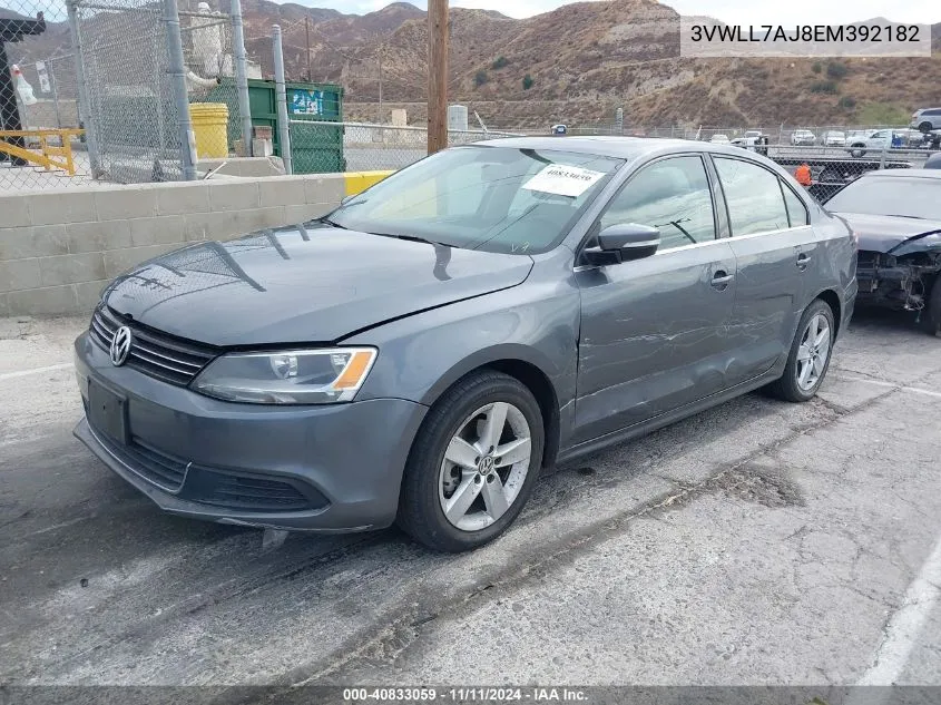 2014 Volkswagen Jetta 2.0L Tdi VIN: 3VWLL7AJ8EM392182 Lot: 40833059