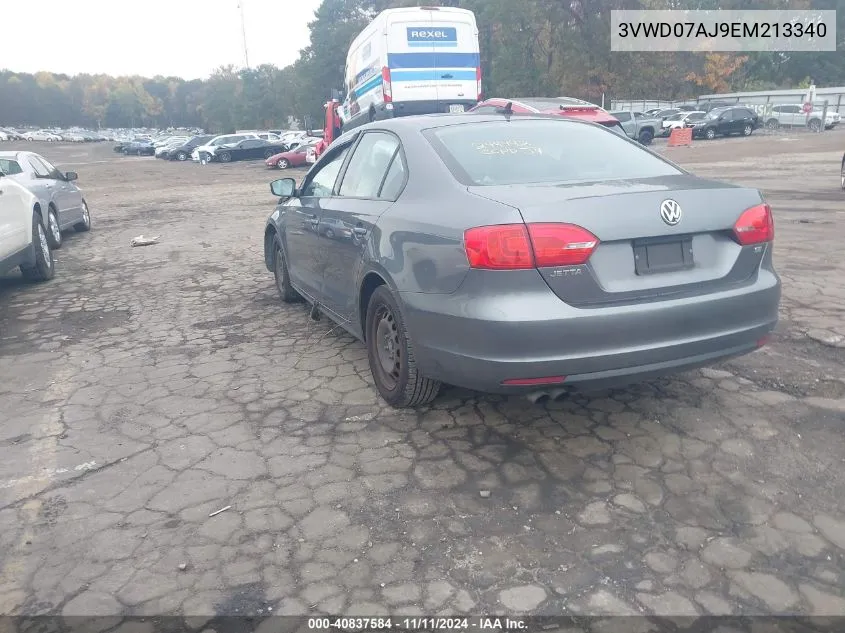 2014 Volkswagen Jetta 1.8T Se VIN: 3VWD07AJ9EM213340 Lot: 40837584