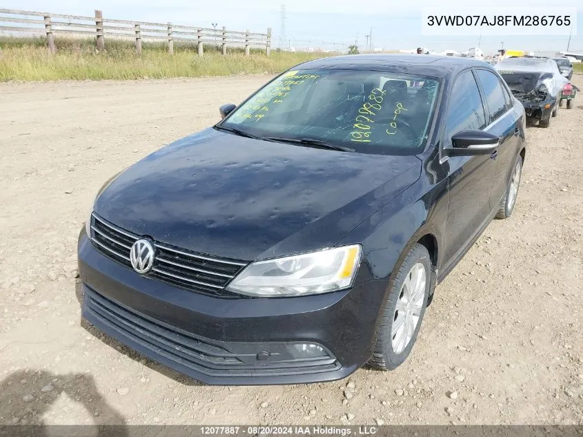 2015 Volkswagen Jetta Se VIN: 3VWD07AJ8FM286765 Lot: 12077887