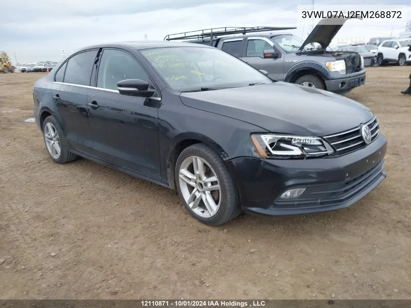 3VWL07AJ2FM268872 2015 Volkswagen Jetta Sedan