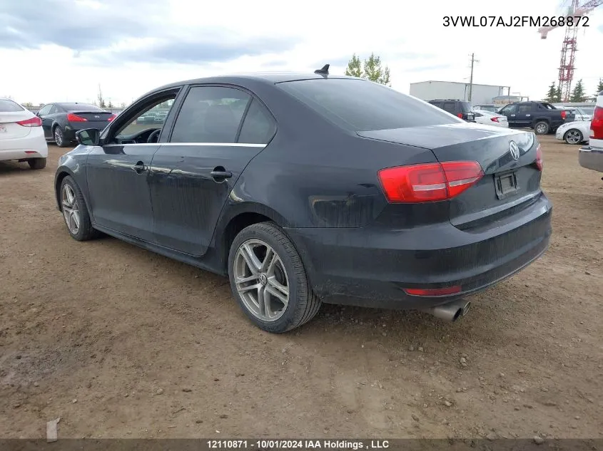 3VWL07AJ2FM268872 2015 Volkswagen Jetta Sedan