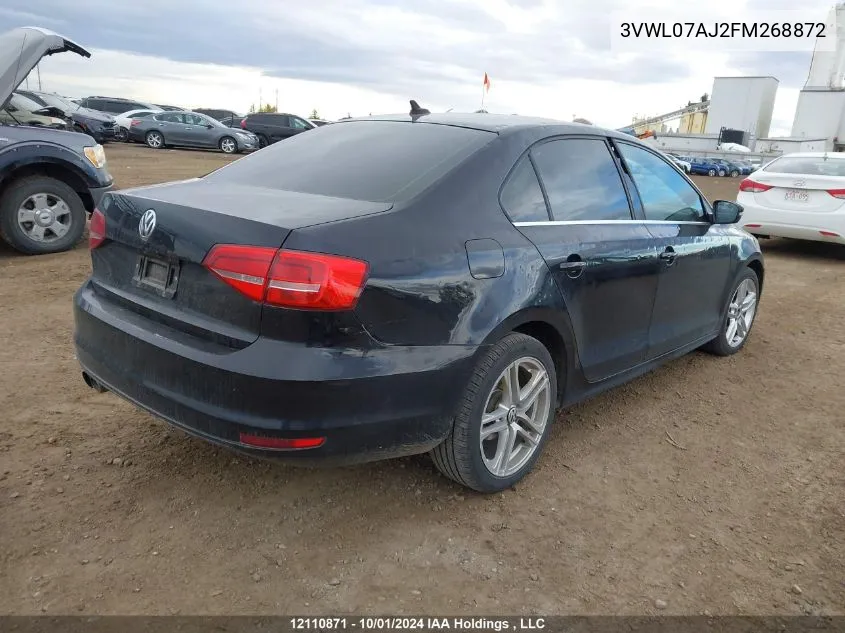 3VWL07AJ2FM268872 2015 Volkswagen Jetta Sedan