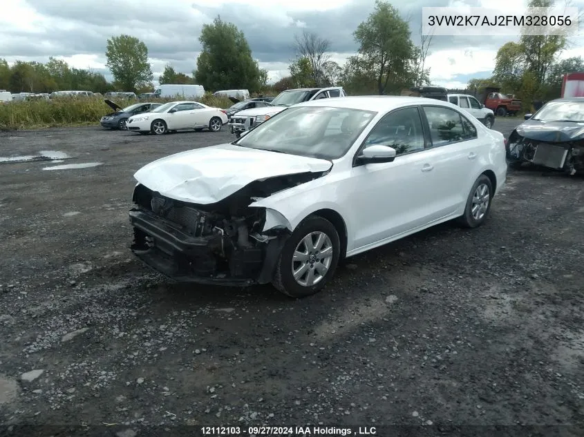 3VW2K7AJ2FM328056 2015 Volkswagen Jetta S