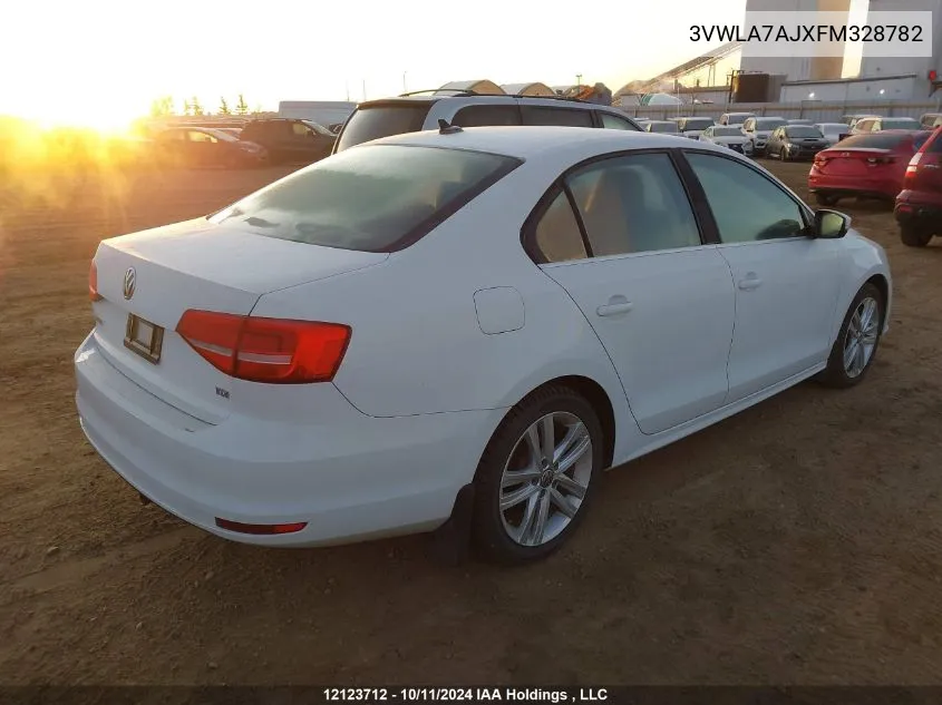 2015 Volkswagen Jetta Sedan VIN: 3VWLA7AJXFM328782 Lot: 12123712