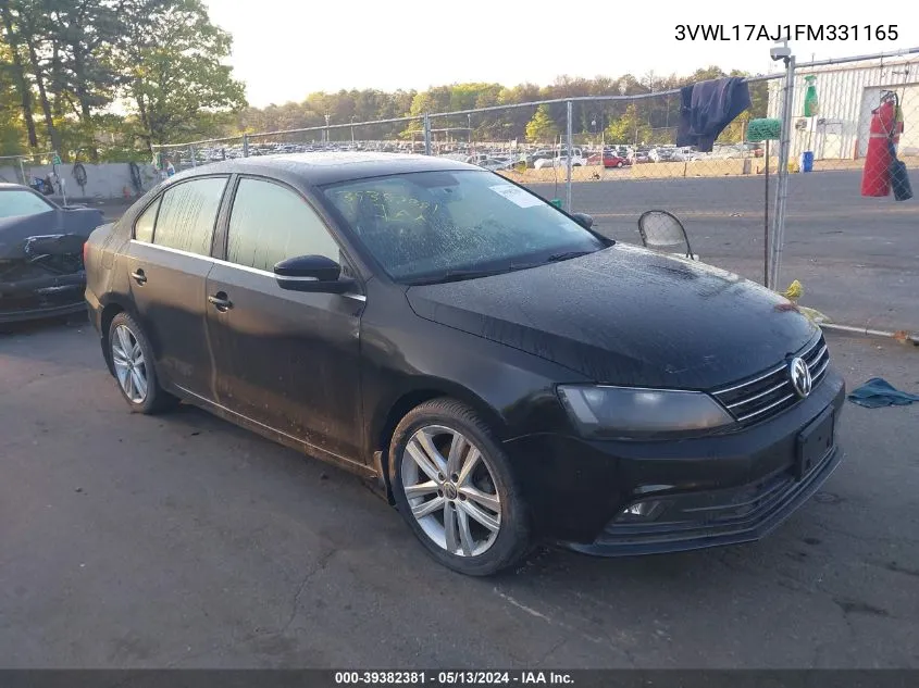 3VWL17AJ1FM331165 2015 Volkswagen Jetta 1.8T Sel