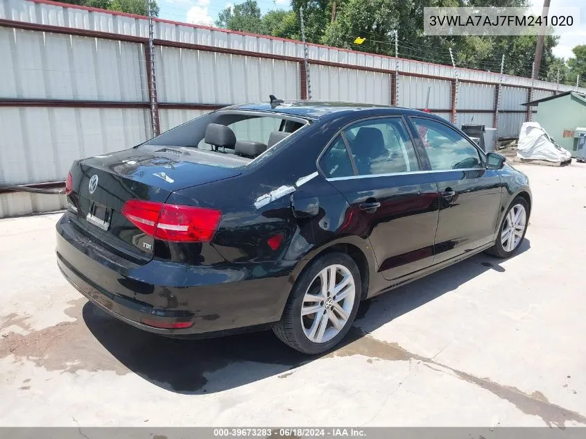 3VWLA7AJ7FM241020 2015 Volkswagen Jetta 2.0L Tdi Sel