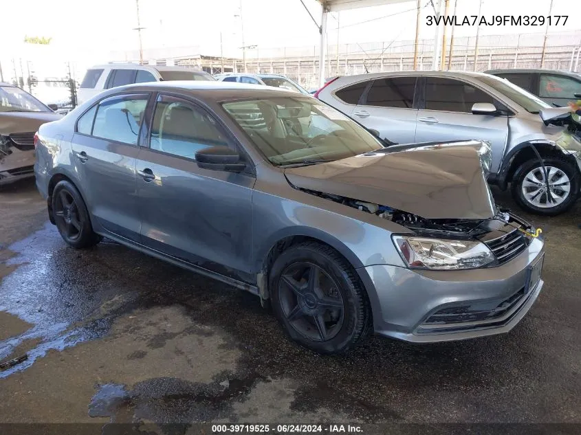 2015 Volkswagen Jetta 2.0L Tdi S VIN: 3VWLA7AJ9FM329177 Lot: 39719525