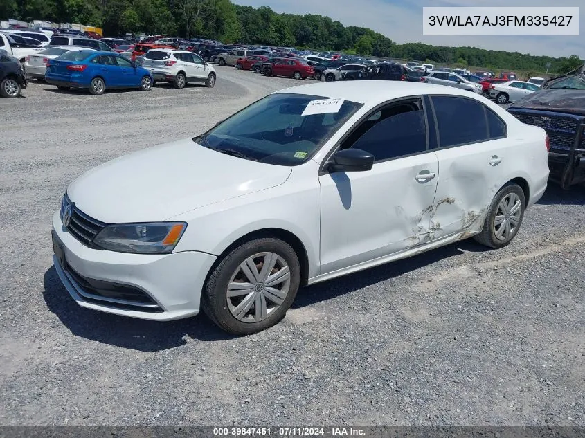 3VWLA7AJ3FM335427 2015 Volkswagen Jetta 2.0L Tdi S