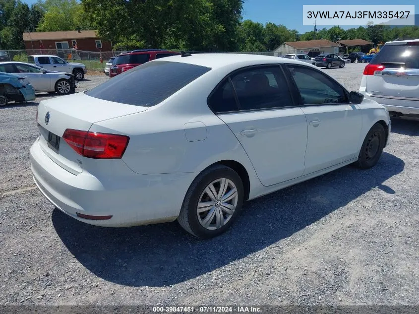 3VWLA7AJ3FM335427 2015 Volkswagen Jetta 2.0L Tdi S