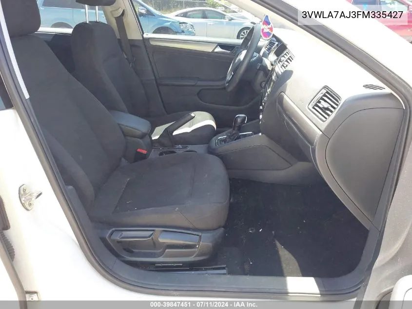 3VWLA7AJ3FM335427 2015 Volkswagen Jetta 2.0L Tdi S