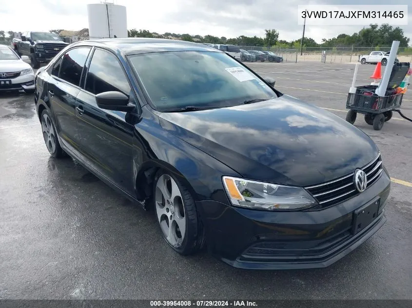 3VWD17AJXFM314465 2015 Volkswagen Jetta Se