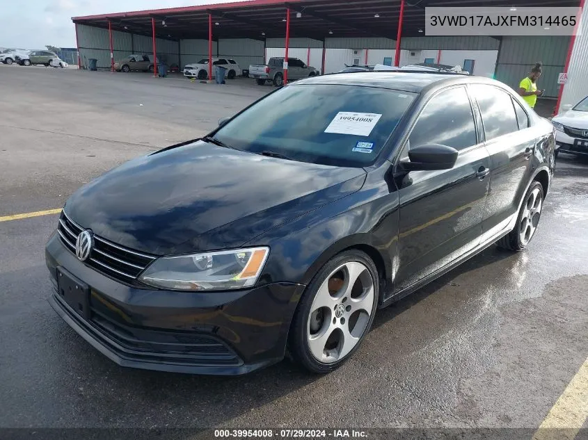 3VWD17AJXFM314465 2015 Volkswagen Jetta Se