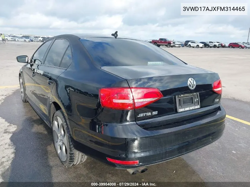 3VWD17AJXFM314465 2015 Volkswagen Jetta Se