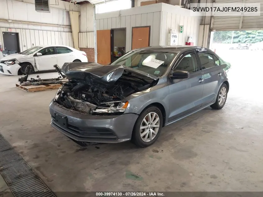 2015 Volkswagen Jetta 1.8T Se VIN: 3VWD17AJ0FM249285 Lot: 39974130