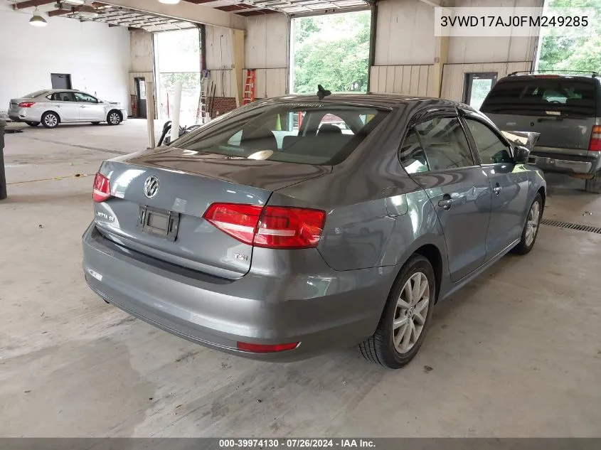 3VWD17AJ0FM249285 2015 Volkswagen Jetta 1.8T Se