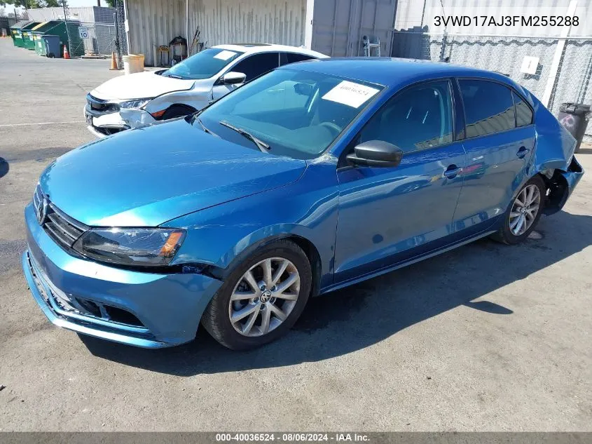 3VWD17AJ3FM255288 2015 Volkswagen Jetta 1.8T Se