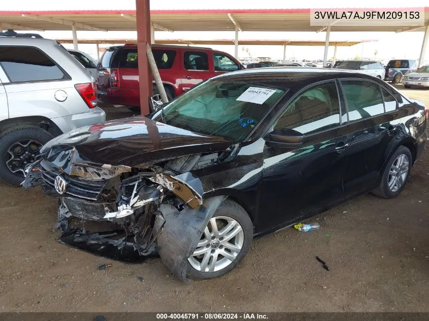 3VWLA7AJ9FM209153 2015 Volkswagen Jetta 2.0L Tdi S