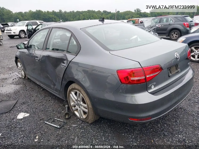 2015 Volkswagen Jetta 2.0L Tdi S VIN: 3VWLA7AJ9FM233999 Lot: 40056674