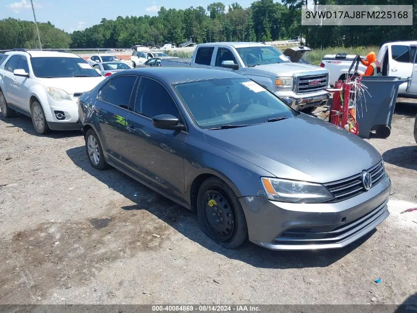 2015 Volkswagen Jetta 1.8T Se VIN: 3VWD17AJ8FM225168 Lot: 40084869