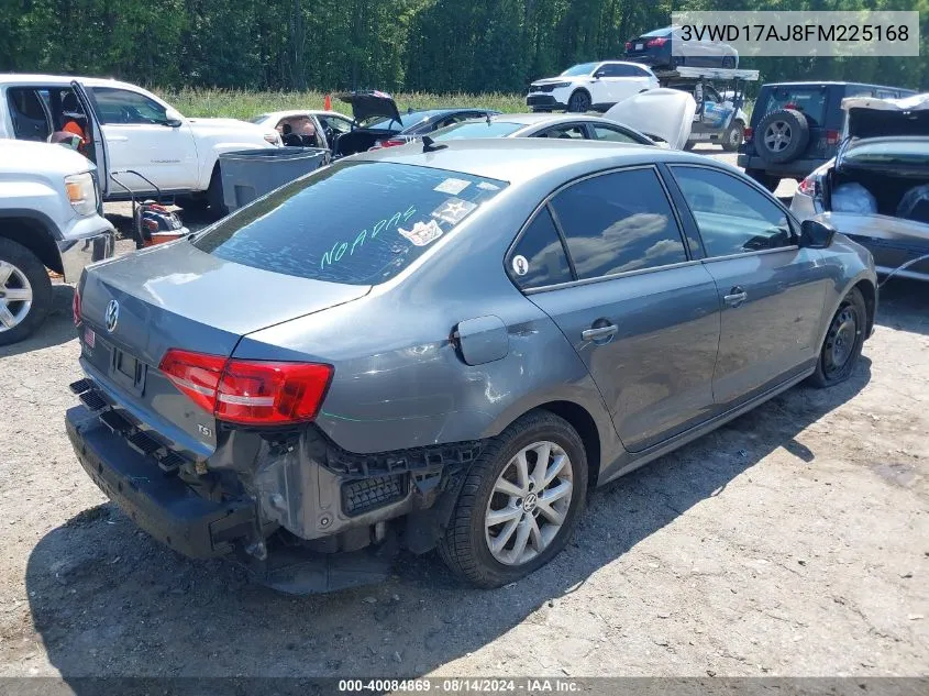 2015 Volkswagen Jetta 1.8T Se VIN: 3VWD17AJ8FM225168 Lot: 40084869