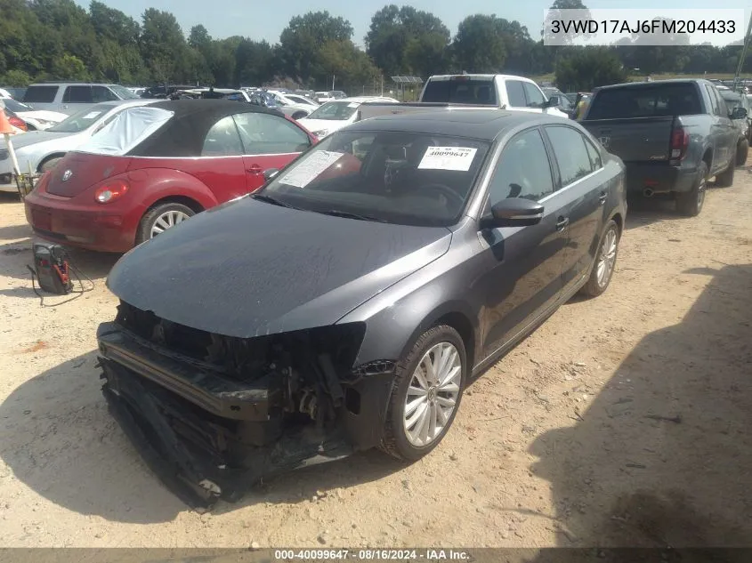 3VWD17AJ6FM204433 2015 Volkswagen Jetta Se