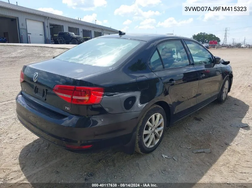 3VWD07AJ9FM415323 2015 Volkswagen Jetta 1.8T Se