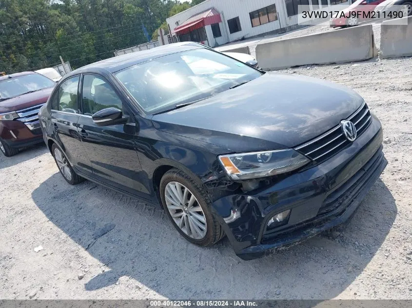 3VWD17AJ9FM211490 2015 Volkswagen Jetta 1.8T Se