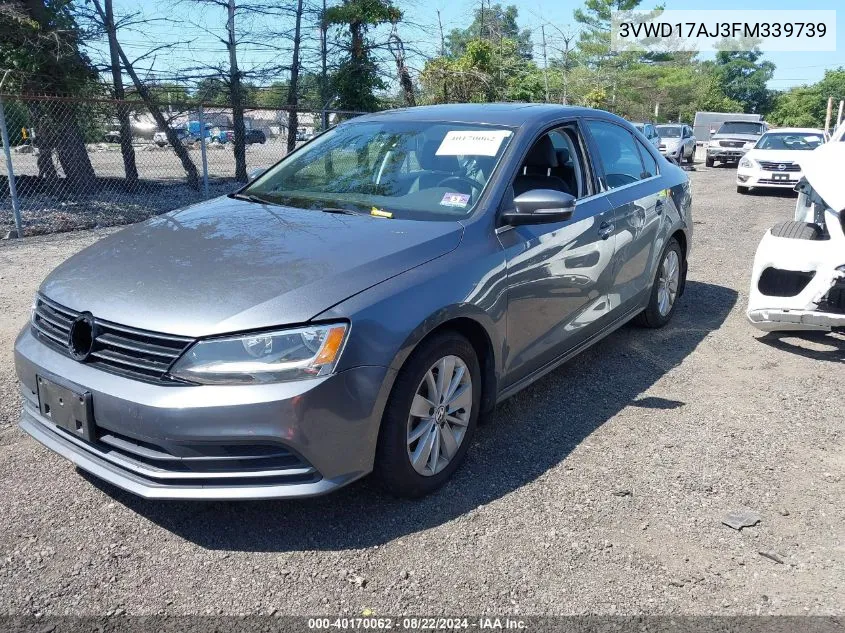 2015 Volkswagen Jetta 1.8T Se VIN: 3VWD17AJ3FM339739 Lot: 40170062