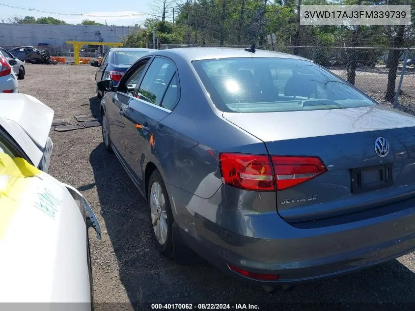 3VWD17AJ3FM339739 2015 Volkswagen Jetta 1.8T Se