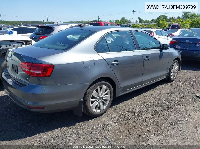 3VWD17AJ3FM339739 2015 Volkswagen Jetta 1.8T Se