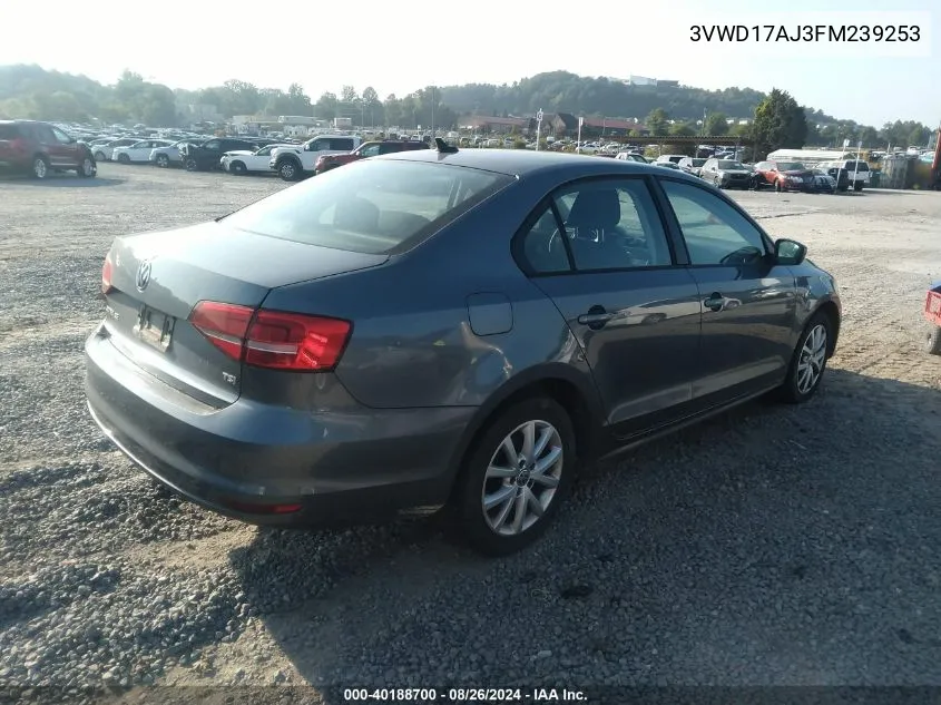 3VWD17AJ3FM239253 2015 Volkswagen Jetta 1.8T Se