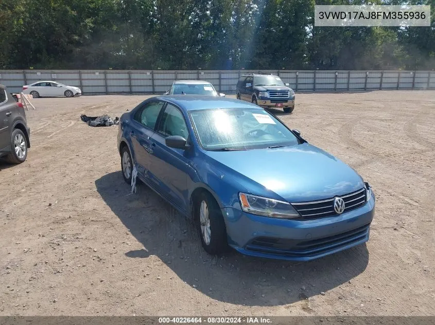 3VWD17AJ8FM355936 2015 Volkswagen Jetta 1.8T Se