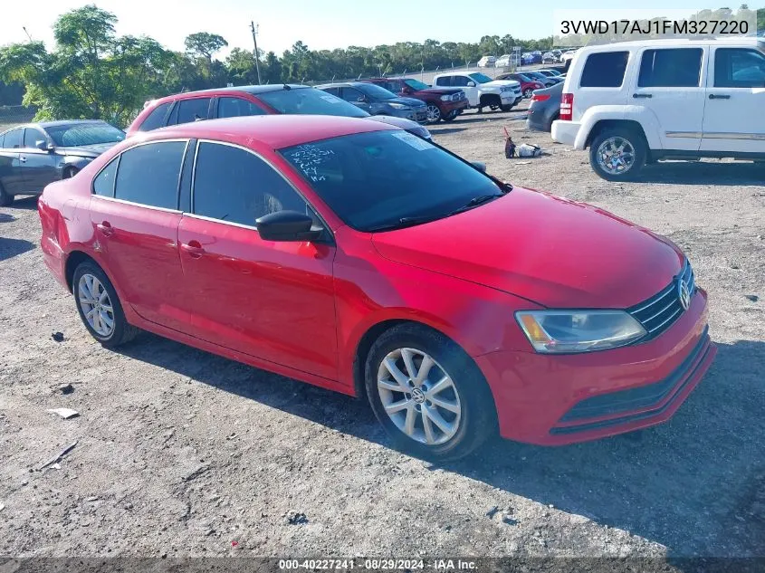 2015 Volkswagen Jetta 1.8T Se VIN: 3VWD17AJ1FM327220 Lot: 40227241