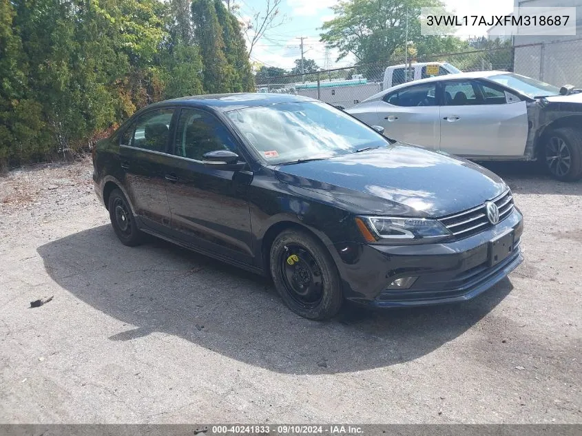 3VWL17AJXFM318687 2015 Volkswagen Jetta 1.8T Sel