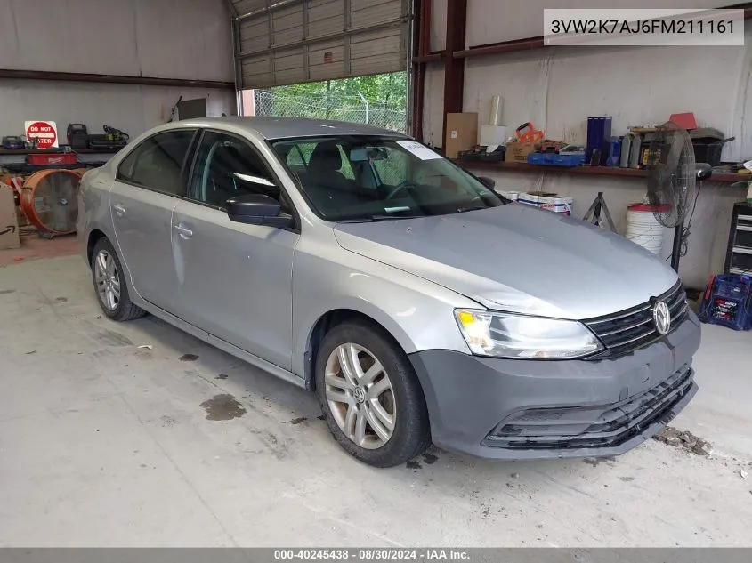 3VW2K7AJ6FM211161 2015 Volkswagen Jetta 2.0L S