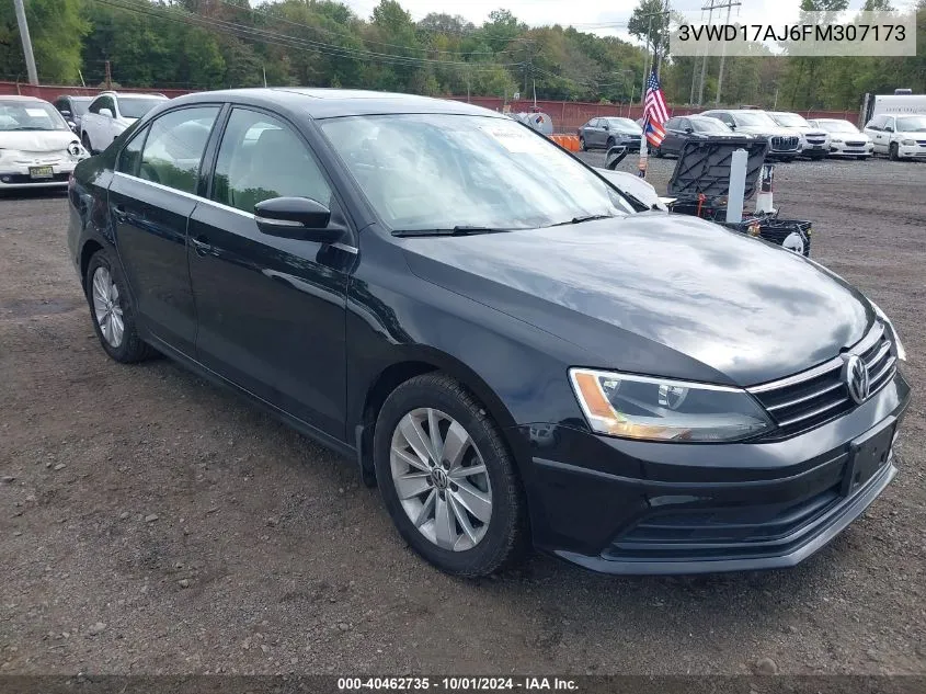 2015 Volkswagen Jetta 1.8T Se VIN: 3VWD17AJ6FM307173 Lot: 40462735