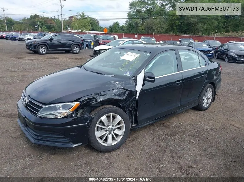 2015 Volkswagen Jetta 1.8T Se VIN: 3VWD17AJ6FM307173 Lot: 40462735