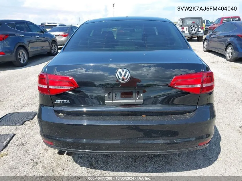 3VW2K7AJ6FM404040 2015 Volkswagen Jetta 2.0L S