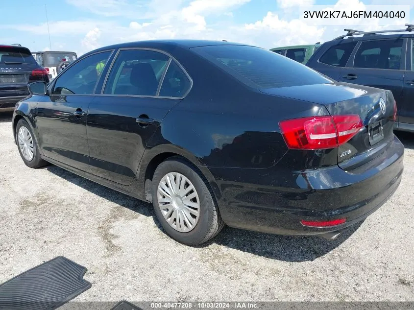 3VW2K7AJ6FM404040 2015 Volkswagen Jetta 2.0L S