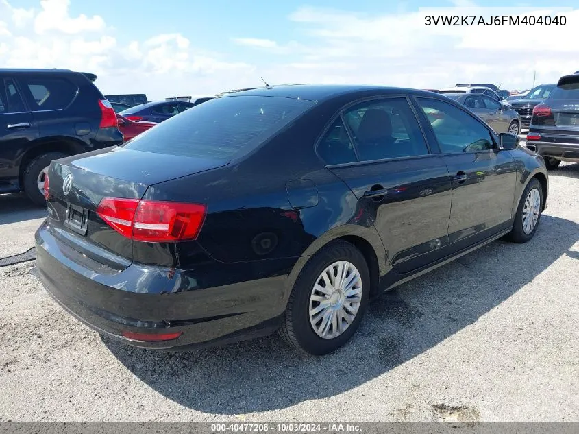 3VW2K7AJ6FM404040 2015 Volkswagen Jetta 2.0L S