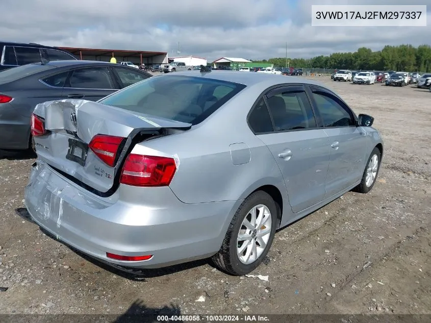 2015 Volkswagen Jetta 1.8T Se VIN: 3VWD17AJ2FM297337 Lot: 40486058