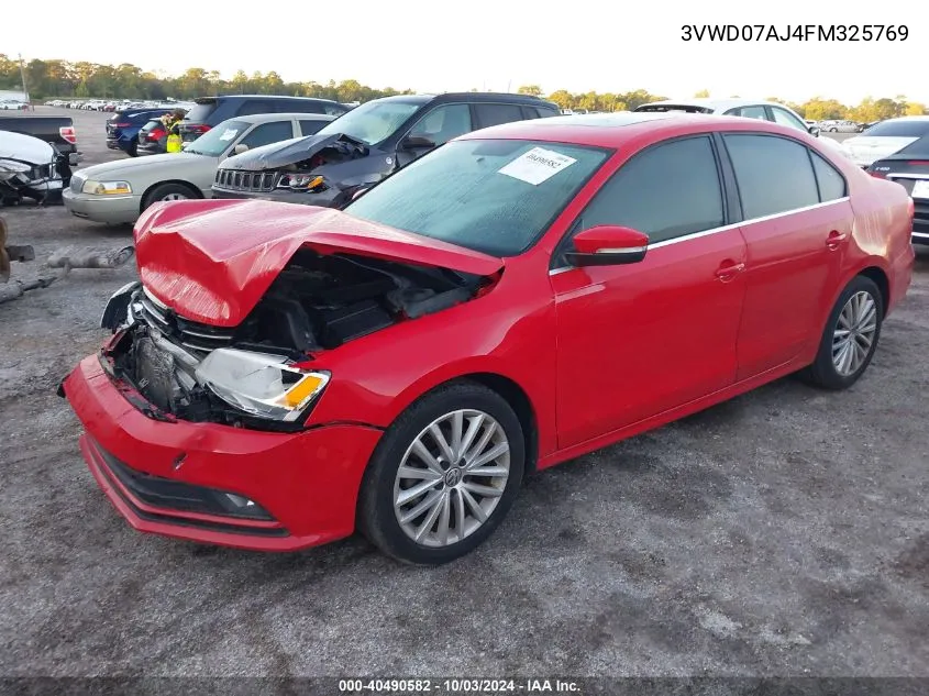 2015 Volkswagen Jetta 1.8T Se VIN: 3VWD07AJ4FM325769 Lot: 40490582