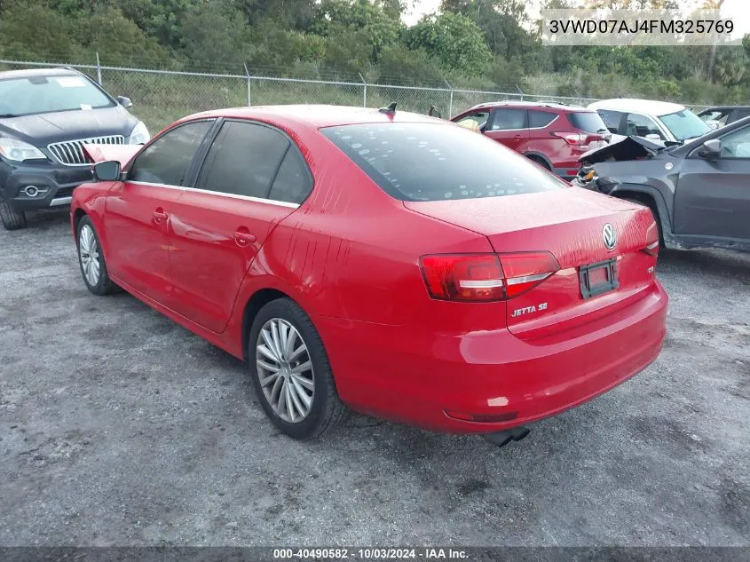 3VWD07AJ4FM325769 2015 Volkswagen Jetta 1.8T Se