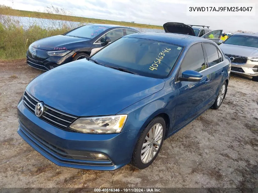 2015 Volkswagen Jetta 1.8T Se VIN: 3VWD17AJ9FM254047 Lot: 40516346