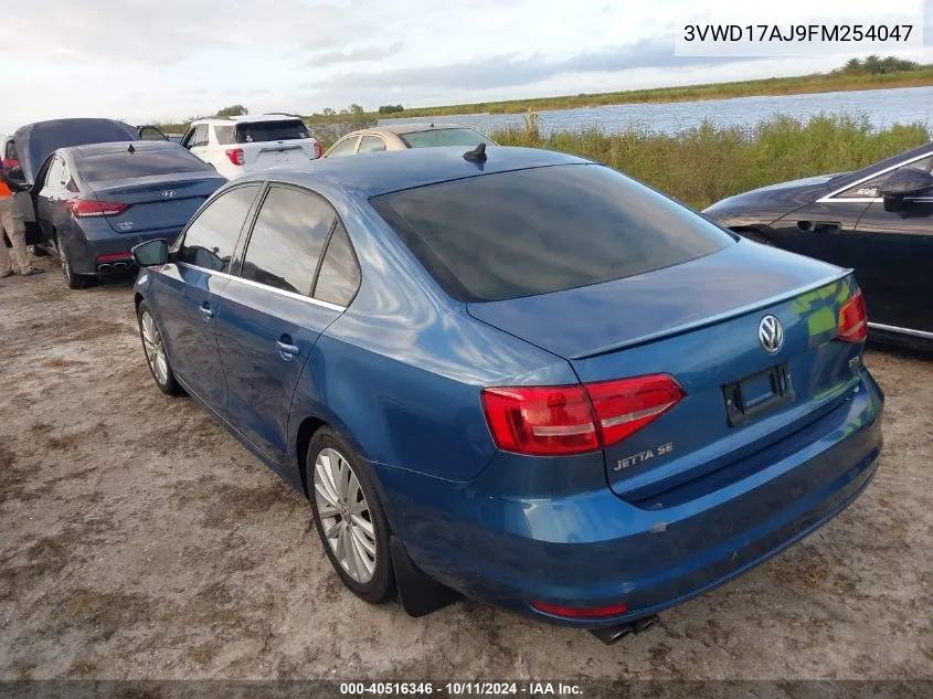 2015 Volkswagen Jetta 1.8T Se VIN: 3VWD17AJ9FM254047 Lot: 40516346