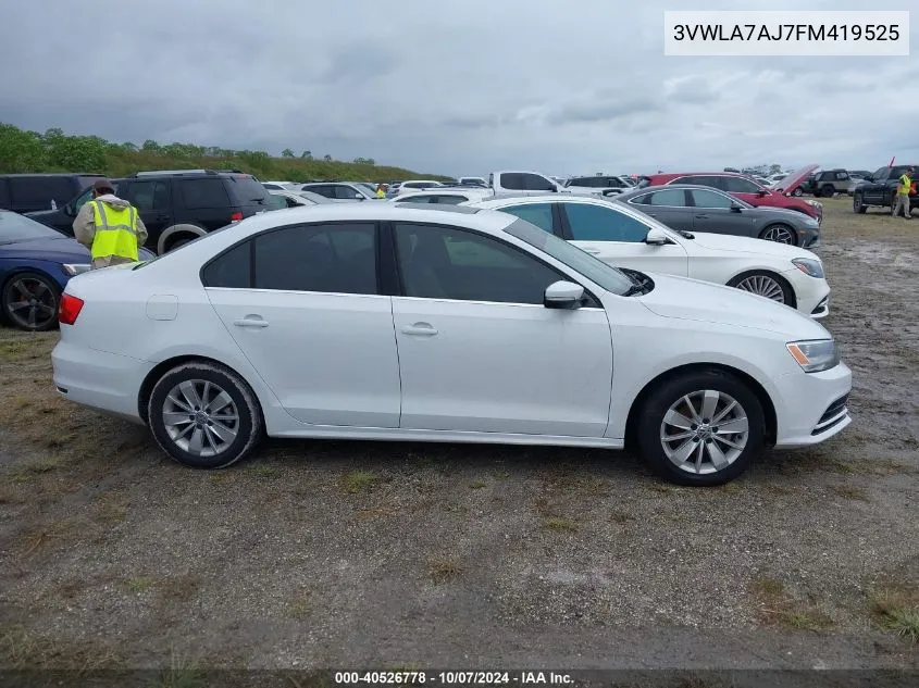 3VWLA7AJ7FM419525 2015 Volkswagen Jetta 2.0L Tdi Se