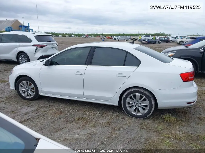 2015 Volkswagen Jetta 2.0L Tdi Se VIN: 3VWLA7AJ7FM419525 Lot: 40526778