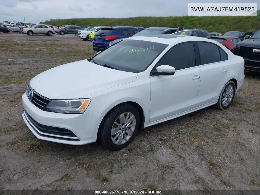 3VWLA7AJ7FM419525 2015 Volkswagen Jetta 2.0L Tdi Se